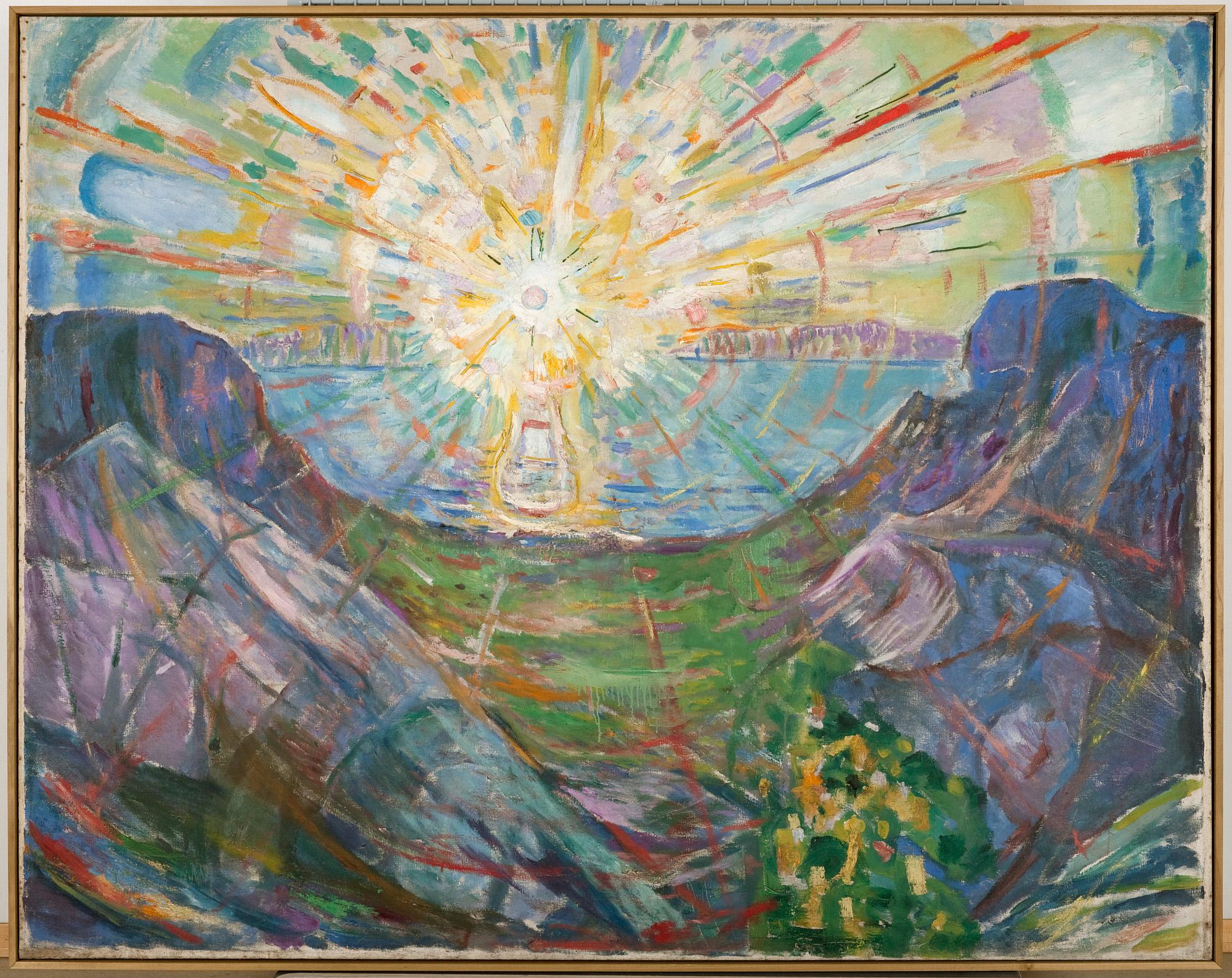 Reproduction du tableau « Le Soleil - Edvard Munch » par Alpha Reproduction en peinture à l’huile