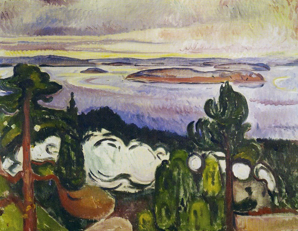 Reproduction du tableau « Fumée de train - Edvard Munch » par Alpha Reproduction en peinture à l’huile