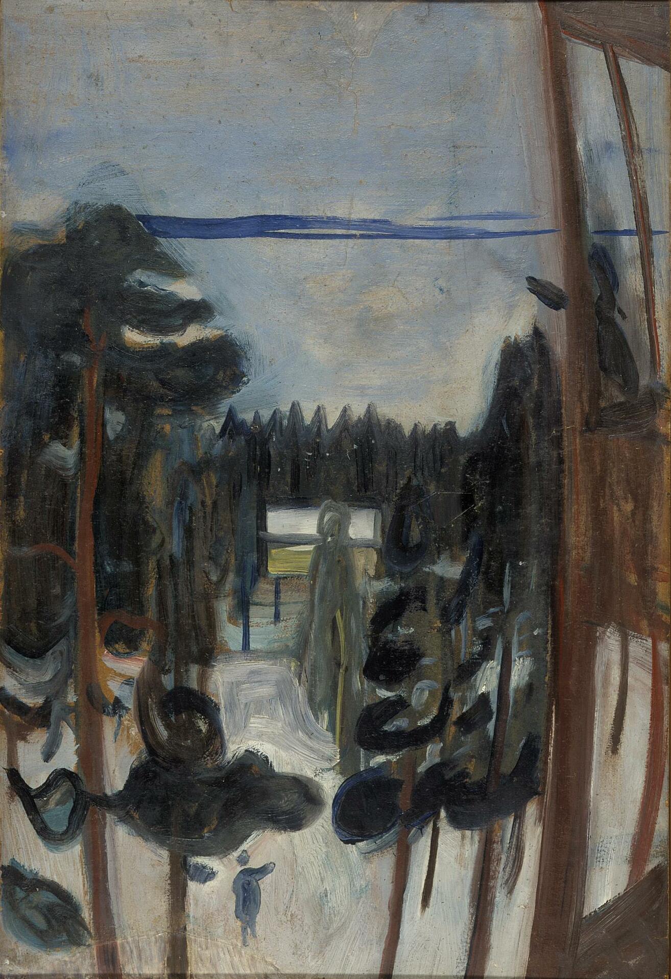 Reproduction du tableau « Nuit d'hiver - Edvard Munch » par Alpha Reproduction en peinture à l’huile