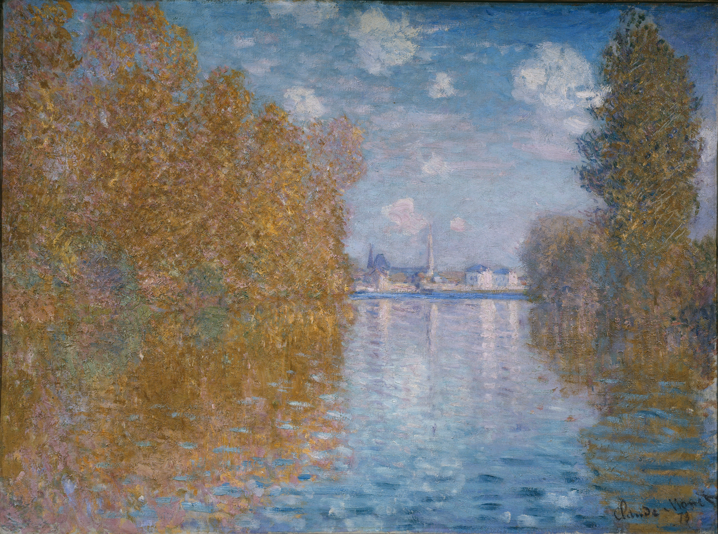 Sonbahar etkisi Seine Nehri üzerinde – Claude Monet, yaklaşık 1880