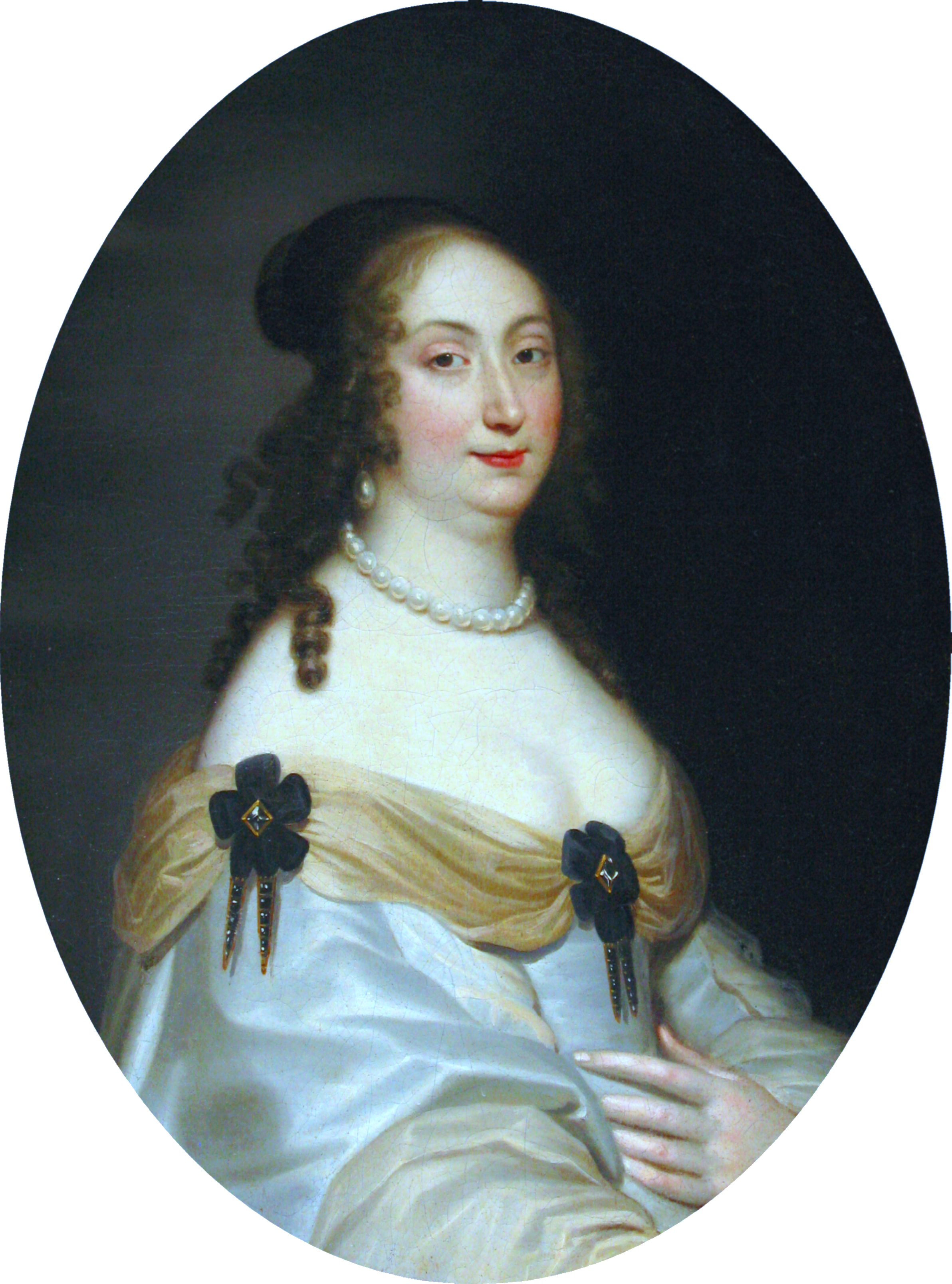 Portrait de Marie-Louise de Gonzague (détail). - Juste d'Egmont