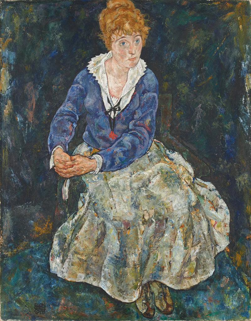 Sanatçının eşi Edith Schiele'nin Portresi - Egon Schiele