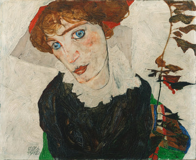 Reproduction du tableau « Portrait de Walburga Neuzil - Egon Schiele » par Alpha Reproduction en peinture à l’huile