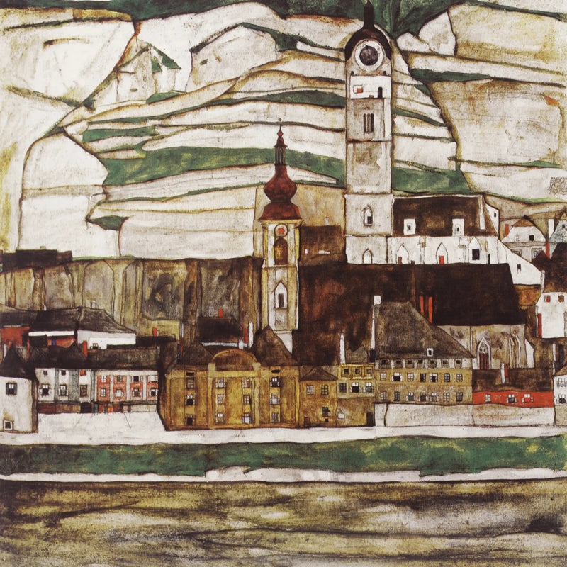 Tuna üzerindeki Stein, güneyden görünüm - Egon Schiele