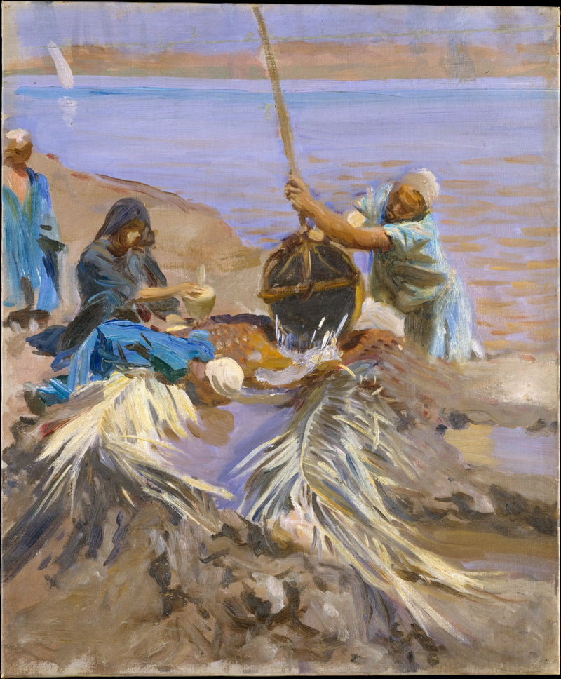 Nil'in suyunu yükselten Mısırlılar - John Singer Sargent