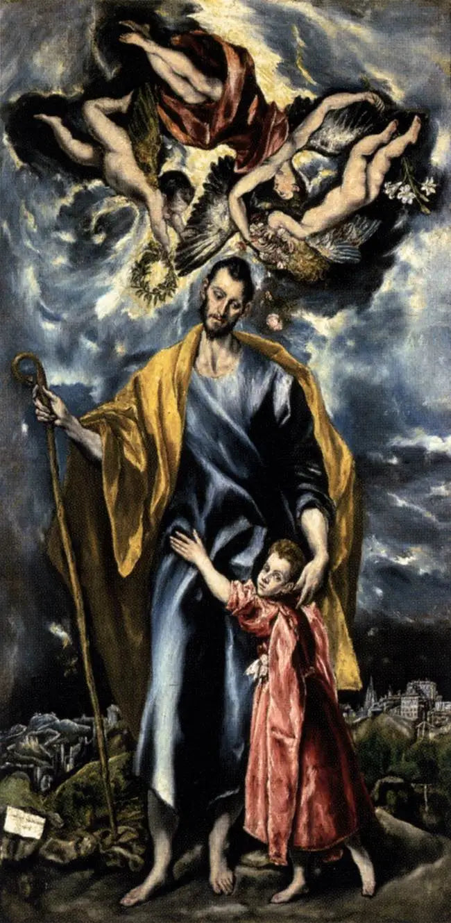 Aziz Yusuf ve Çocuk İsa (Aziz Yusuf Şapeli) - El Greco