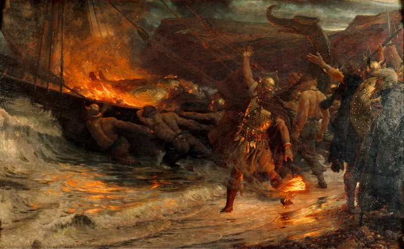 Bir Viking'in Cenazesi - Frank Bernard Dicksee