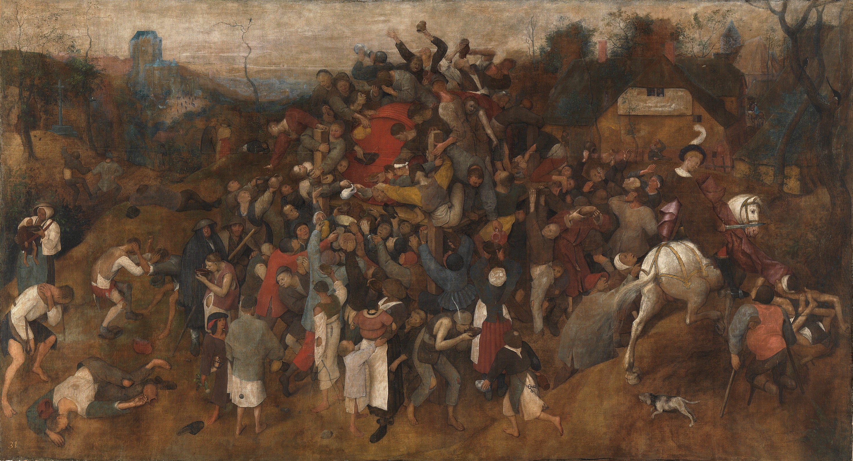 Le Vin de la Saint-Martin - Pieter Brueghel the Elder