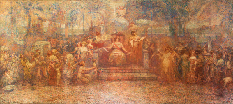 Deveres da Cidade (Painel central do Tríptico) - Eliseu Visconti