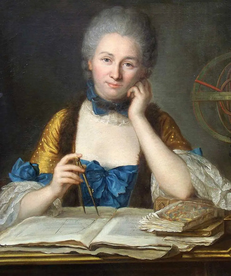 Madame Du Châtelet ofisinde - Maurice-Quentin de La Tour