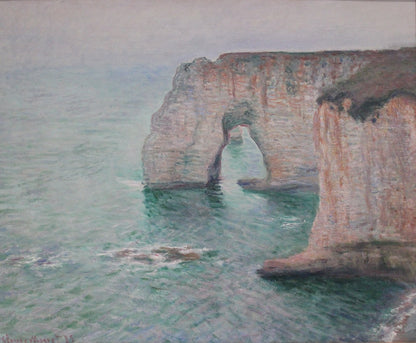 🎨 Étretat Kayalıkları – Claude Monet, 1885