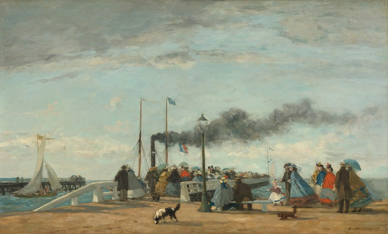 Trouville İskelesi ve Rıhtımı - Eugène Boudin