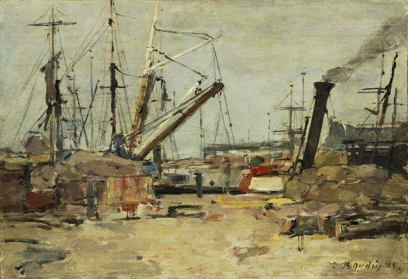Balıkçı tekneleri - Eugène Boudin