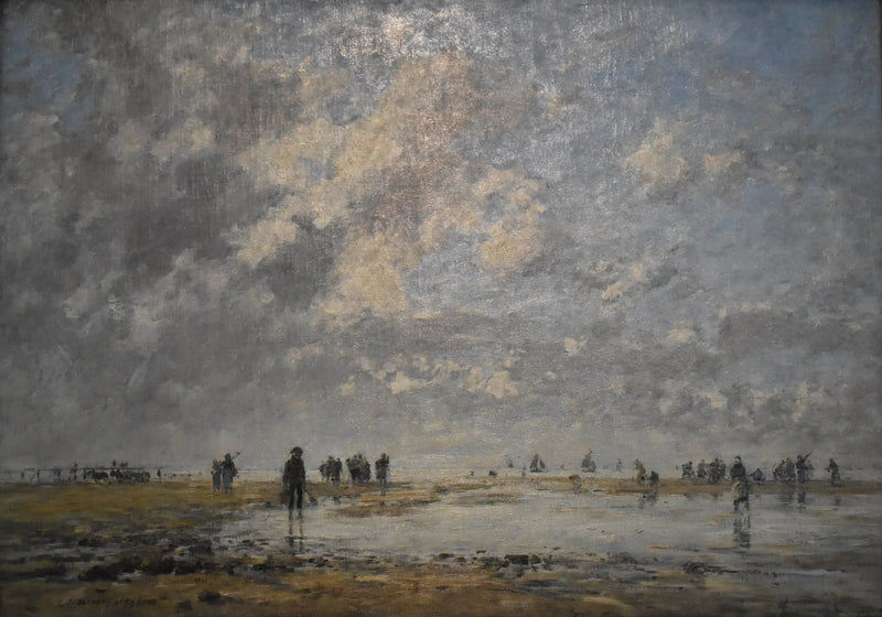 Étaples'te Alçak Su - Eugène Boudin