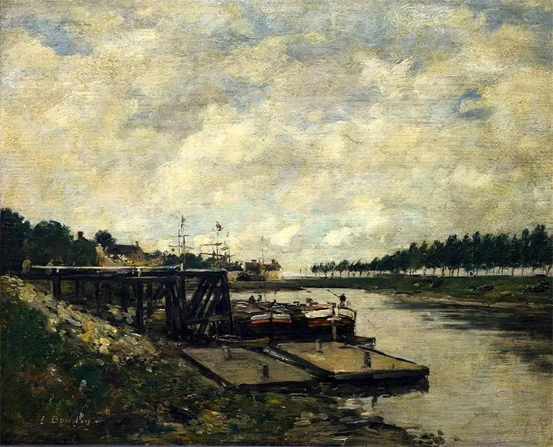 Nehir Manzarası - Eugène Boudin