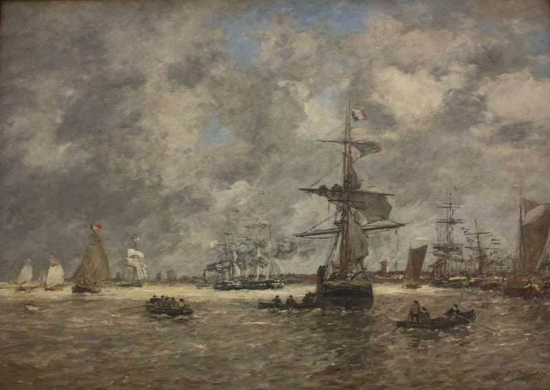 Anvers'teki Escaut - Eugène Boudin