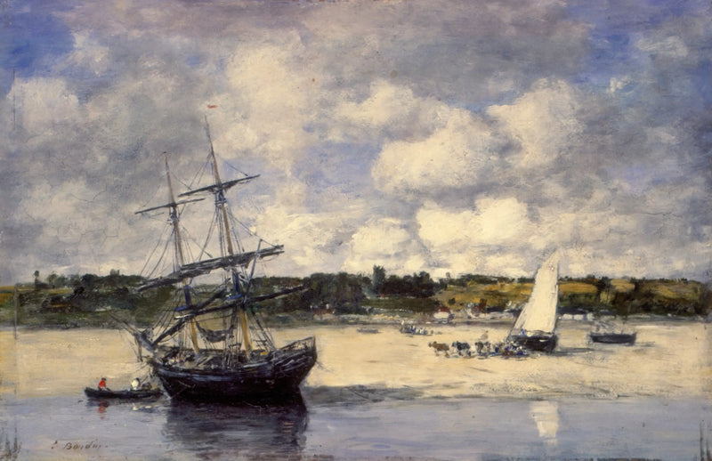 Portrieux - Alçalan Gelgit Kıyısı - Eugène Boudin