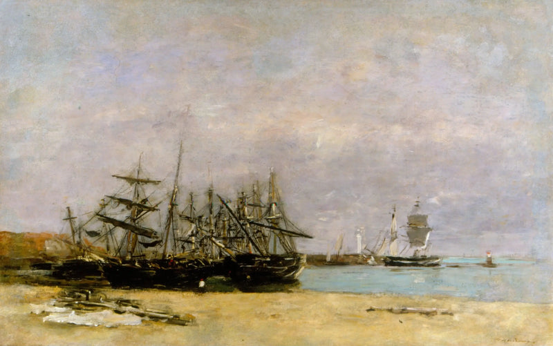 Portrieux - Karaya Vurmuş Gemiler - Eugène Boudin