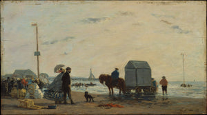 Trouville'de Plajda - Eugène Boudin