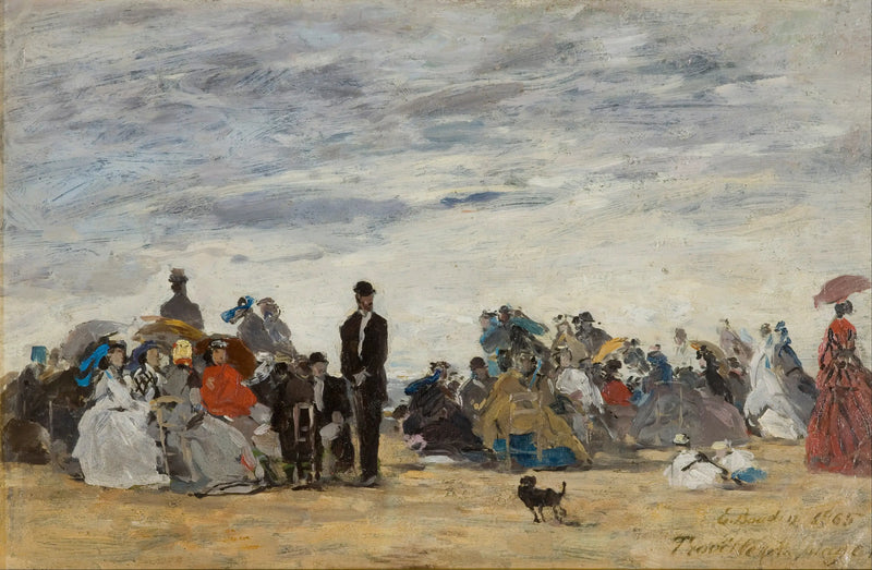 Trouville Plajı - Eugène Boudin