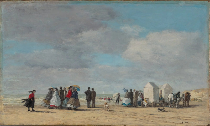 Trouville Plajı - Eugène Boudin