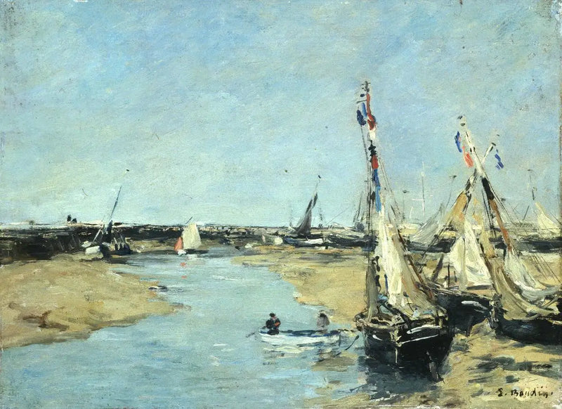 Trouville, İskelenin Düşük Geliri - Eugène Boudin