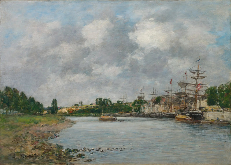 Saint-Valéry-sur-Somme Limanı Manzarası - Eugène Boudin