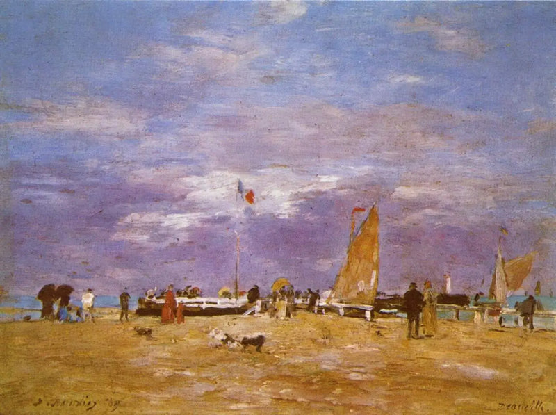 Deauville İskelesi - Eugène Boudin