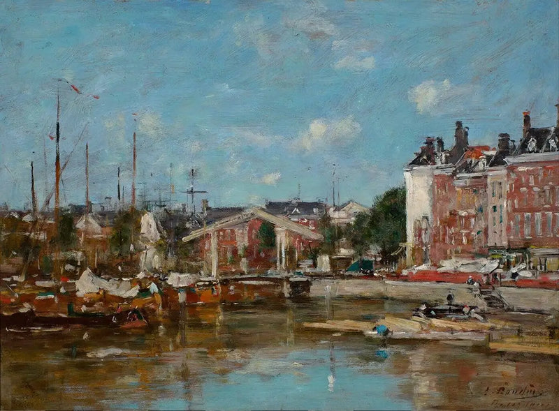 Leuvehaven, Rotterdam'da - Eugène Boudin