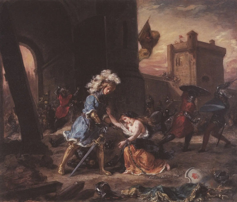 Amadis de Gaule Romanı Sahnesi - Eugène Delacroix