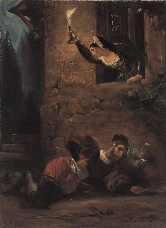 Reproduction du tableau « Q30062704 - Eugène Delacroix » par Alpha Reproduction en peinture à l’huile