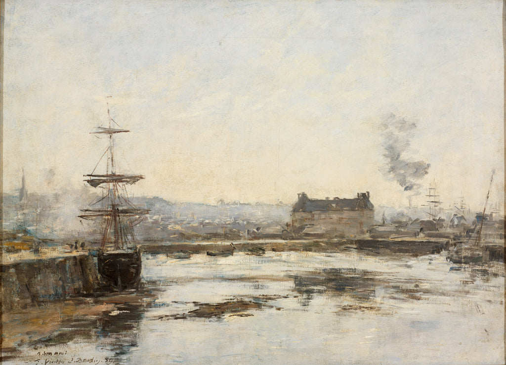 Reproduction du tableau « Le port de Trouville - Eugène Boudin » par Alpha Reproduction en peinture à l’huile