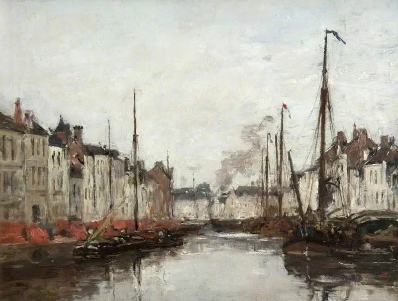 Hollanda Kanalı - Eugène Boudin