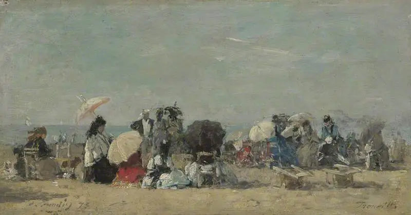 Plaj Manzarası, Trouville - Eugène Boudin