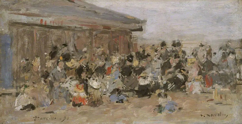 Trouville Plajı - Eugène Boudin
