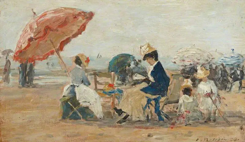 Trouville Plajı - Eugène Boudin