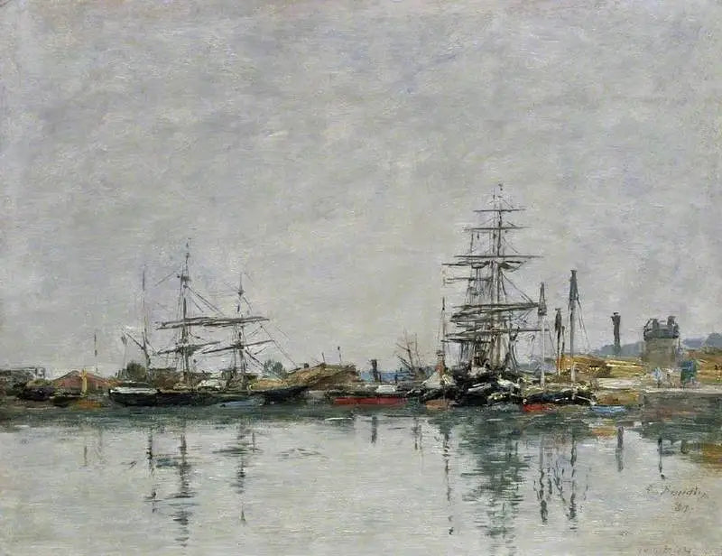 Le Havre İskelesi - Eugène Boudin