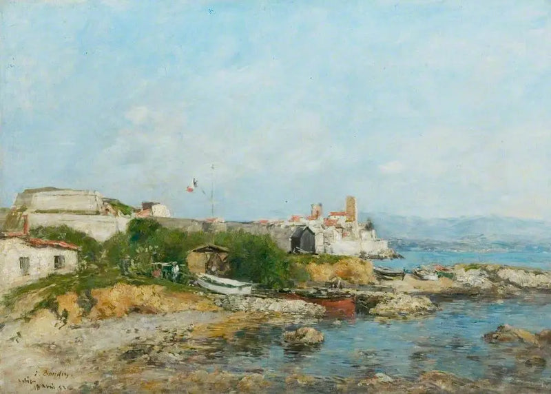 Antibes'in Kaleleri - Eugène Boudin