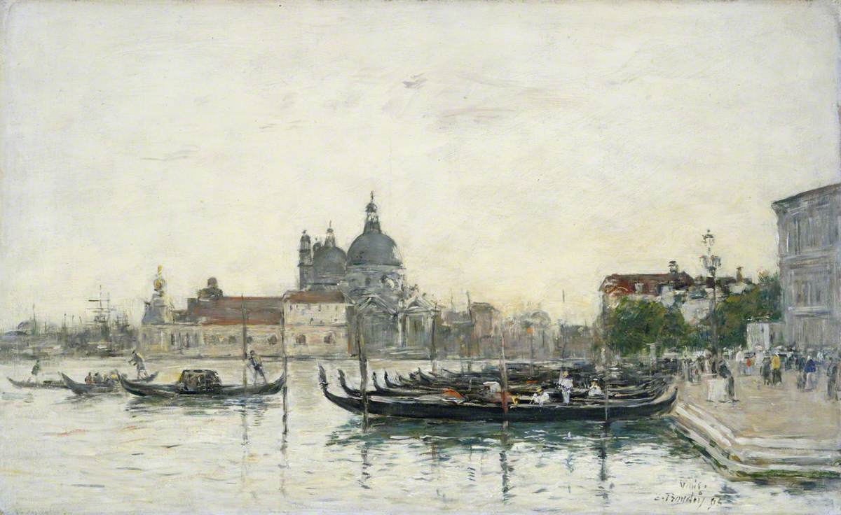 Reproduction du tableau « Venise, le Molo - Eugène Boudin » par Alpha Reproduction en peinture à l’huile