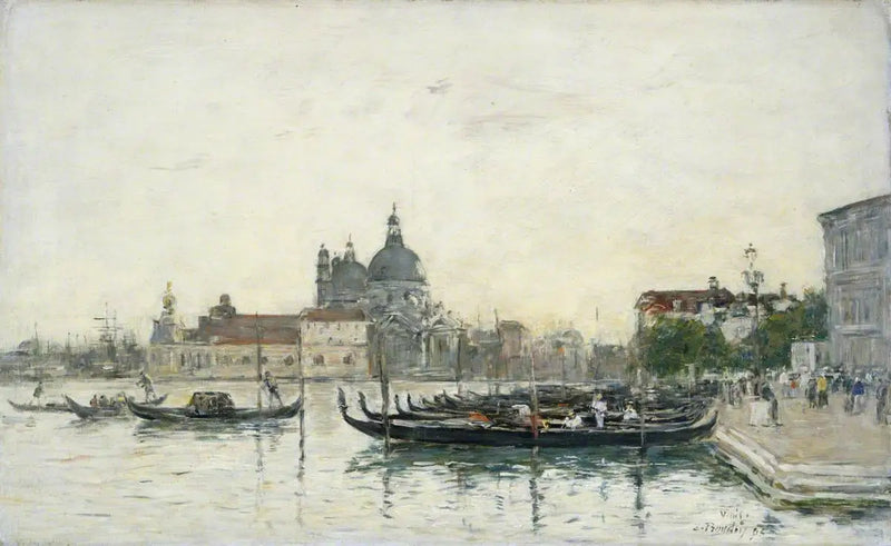 Venedik, Molo - Eugène Boudin