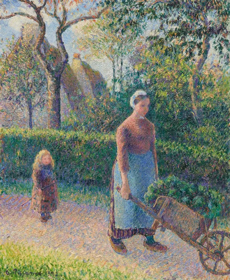 El Arabasıyla Kadın - Camille Pissarro