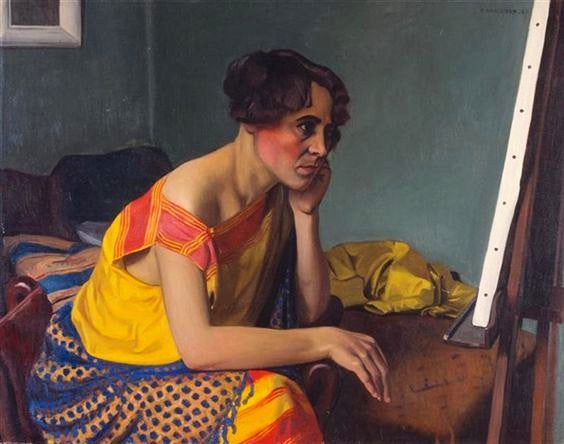 Femme au chevalet - Félix Vallotton
