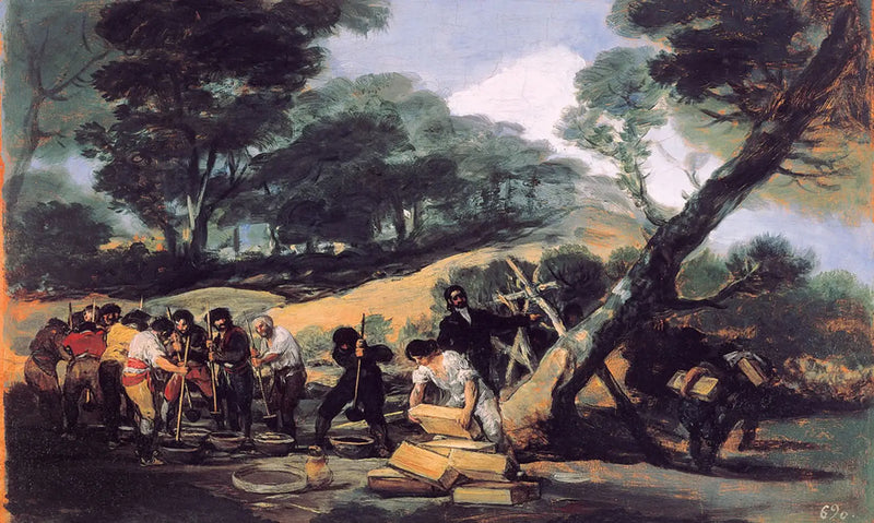 Tardienta Dağları'nda Toz Üretimi - Francisco de Goya