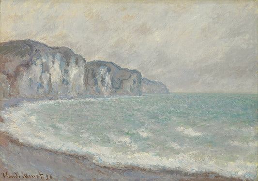 Pourville Kayalıkları, gri hava (1896)