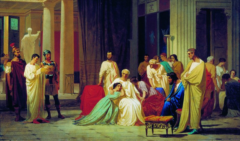 Lecture de la sentence de mort à Thrasea Paetus - Fyodor Bronnikov