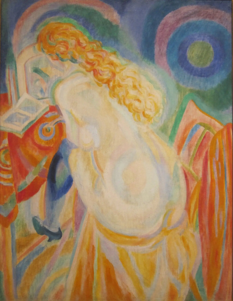 Çıplak kadın okurken - Robert Delaunay