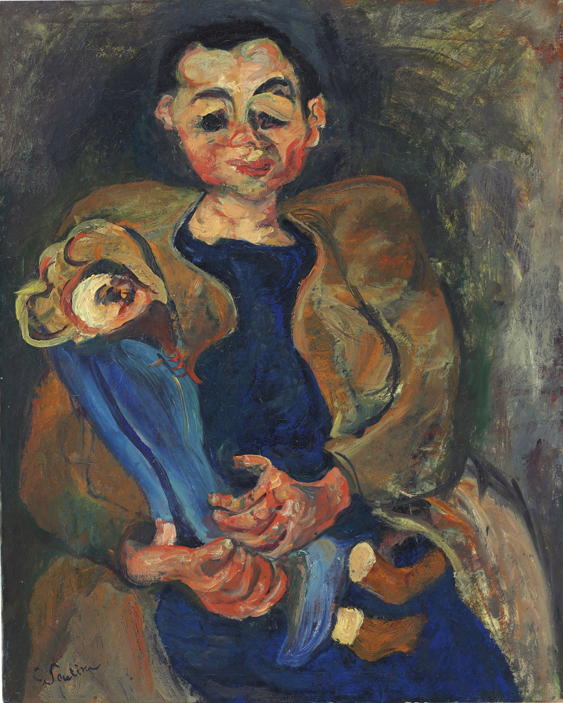 Femme à la poupée by Chaim Soutine, 1923-1924 - Chaim Soutine