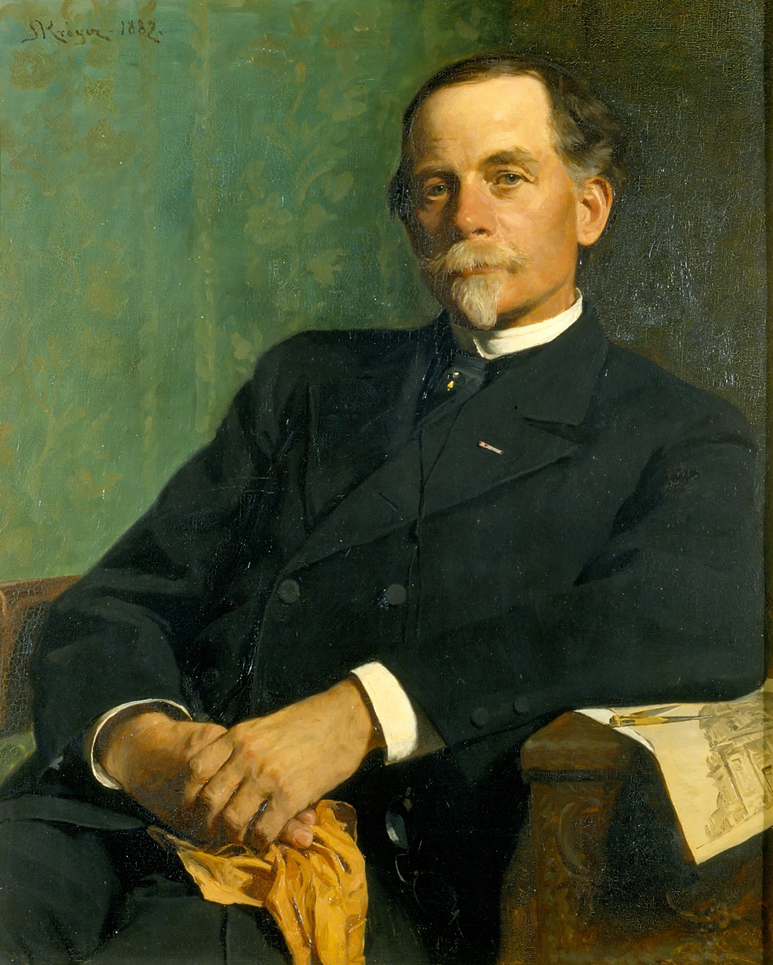 Mimar, Profesör F. Meldahl Oturmuş - Peder Severin Krøyer