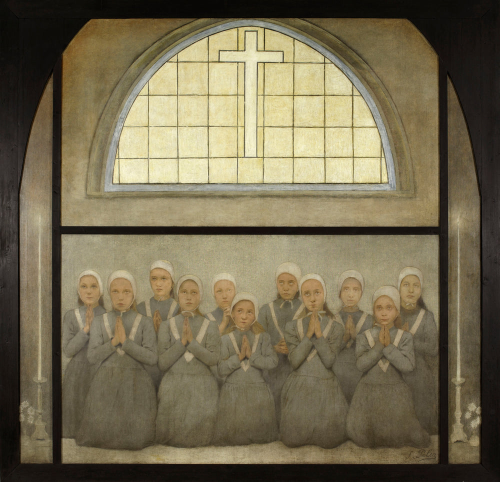 La chapelle : Les orphelins - Fernand Pelez