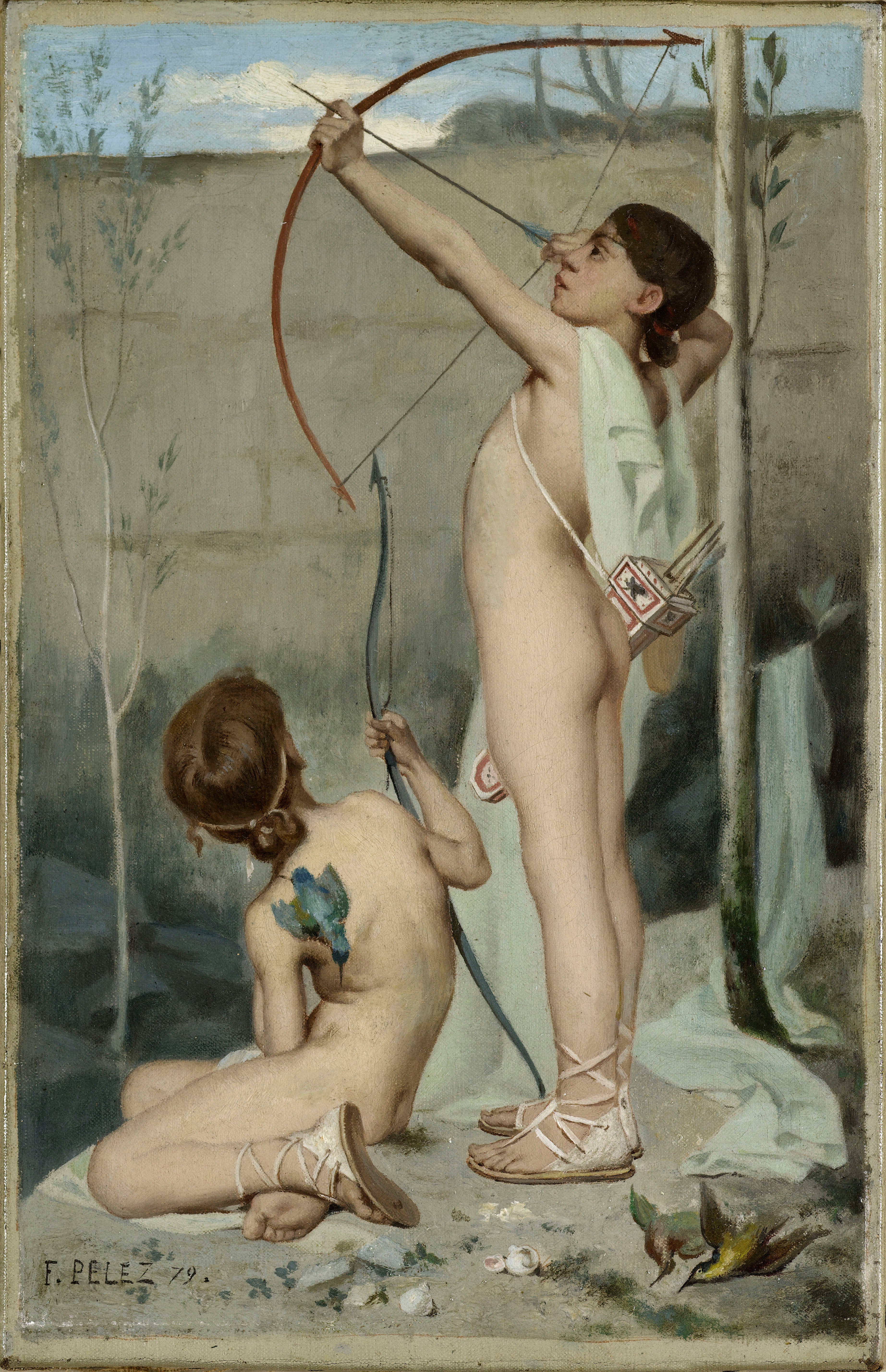 Les tireurs d'arc - Fernand Pelez